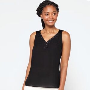 Fortune + Ivy - Murphy Mixed Material Blouse